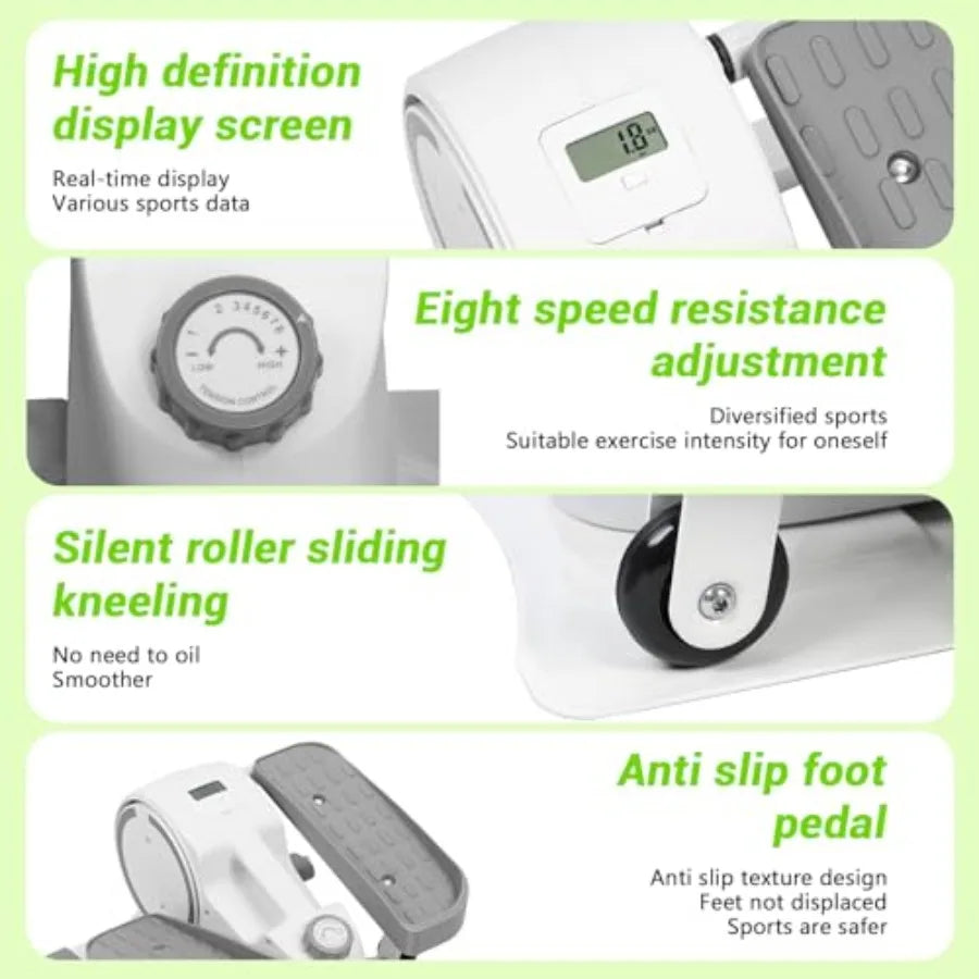 A1DeskFit Premium Under‑Desk Elliptical — Smooth Magnetic Motion for Effortless Workday Fitness