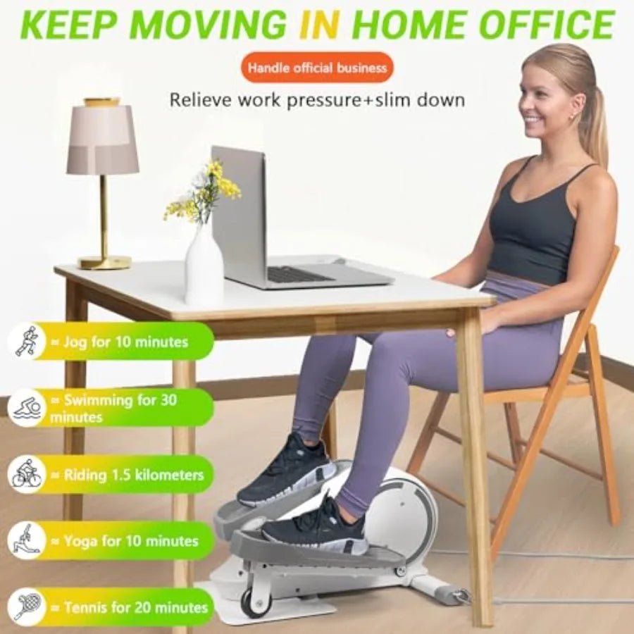 A1DeskFit Premium Under‑Desk Elliptical — Smooth Magnetic Motion for Effortless Workday Fitness
